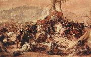 Francesco Hayez The Seventh Crusade against Jerusalem oil